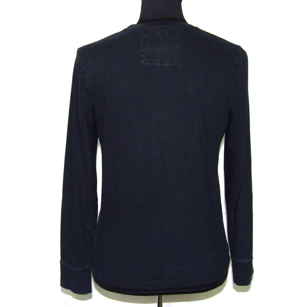 TrackSmith Navy Blue Long Sleeved Wool/Poly Knit Thermal Shirt Men's Medium